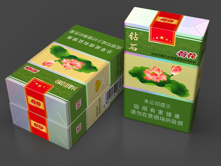 Diamond Hehua (Lotus) Filtered Cigarettes | 200 Cigarettes Carton - 图片 3